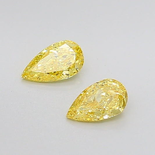 Loose Diamond Pear Shape Yellow Gemstone Lab - grown Diamond - Future Jewelry