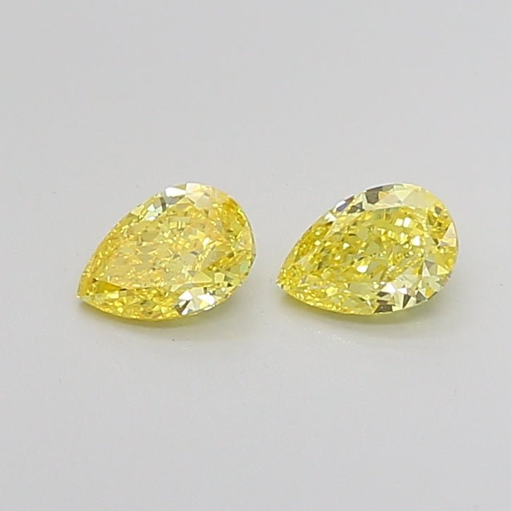 Loose Diamond Pear Shape Yellow Gemstone Lab - grown Diamond - Future Jewelry