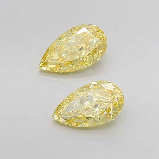 Loose Diamond Pear Shape Yellow Gemstone Lab - grown Diamond - Future Jewelry