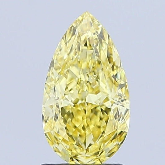 Loose Diamond Pear Shape Yellow Gemstone Lab - grown Diamond - Future Jewelry