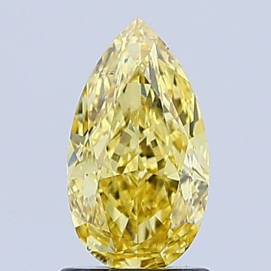 Loose Diamond Pear Shape Yellow Gemstone Lab - grown Diamond - Future Jewelry