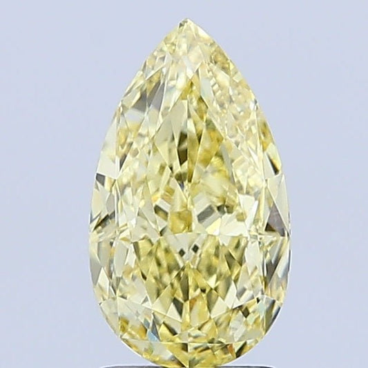 Loose Diamond Pear Shape Yellow Gemstone Lab - grown Diamond - Future Jewelry