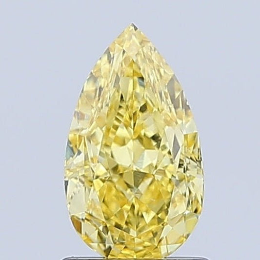 Loose Diamond Pear Shape Yellow Gemstone Lab - grown Diamond - Future Jewelry