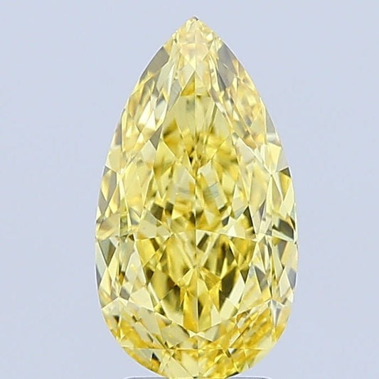 Loose Diamond Pear Shape Yellow Gemstone Lab - grown Diamond - Future Jewelry