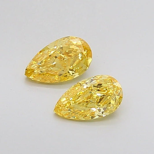 Loose Diamond Pear Shape Yellow Gemstone Lab - grown Diamond - Future Jewelry