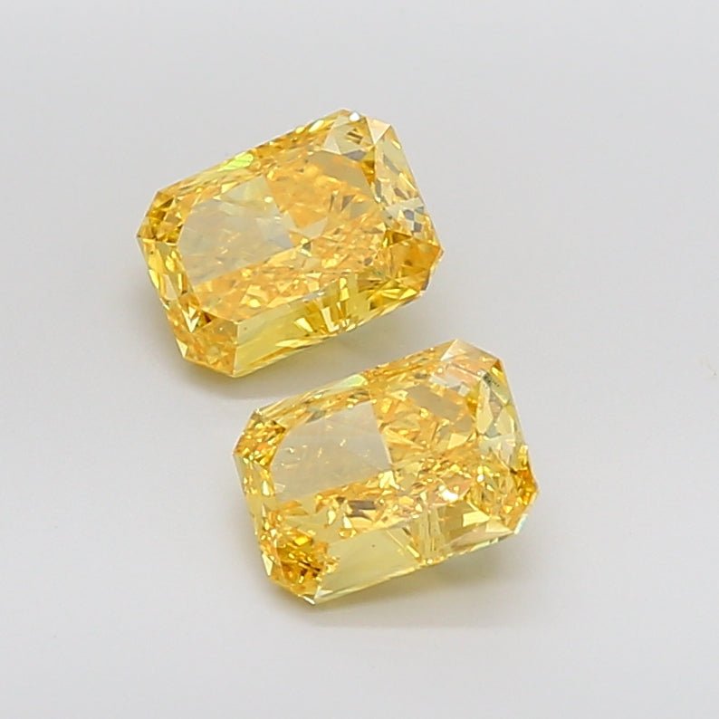 Loose Diamond Radiant Shape Yellow Gemstone Lab - grown Diamond - Future Jewelry