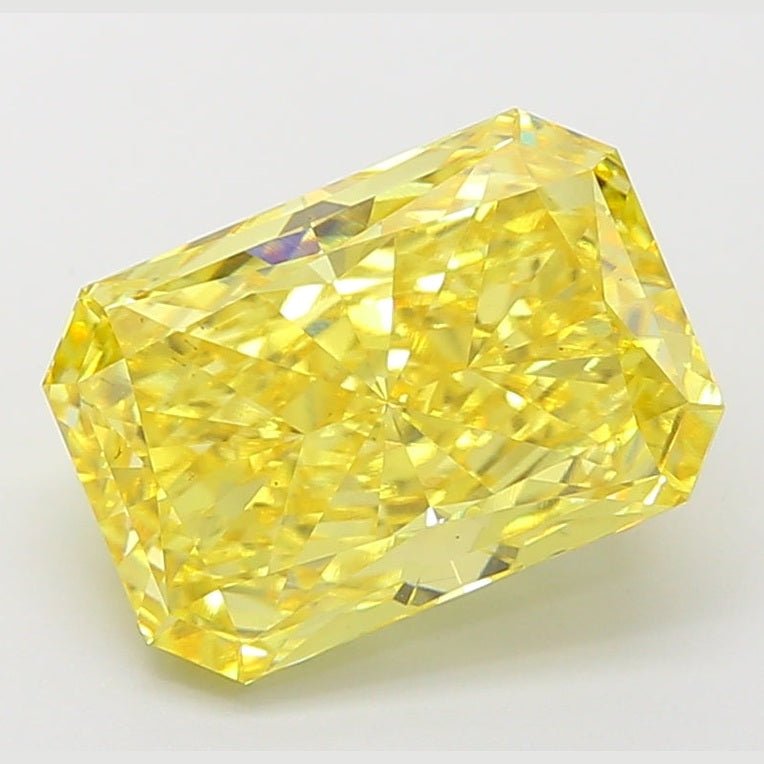 Loose Diamond Radiant Shape Yellow Gemstone Lab - grown Diamond - Future Jewelry