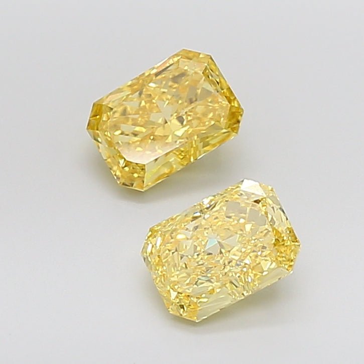 Loose Diamond Radiant Shape Yellow Gemstone Lab - grown Diamond - Future Jewelry