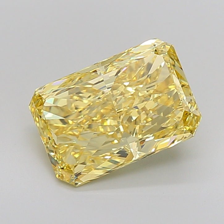Loose Diamond Radiant Shape Yellow Gemstone Lab - grown Diamond - Future Jewelry