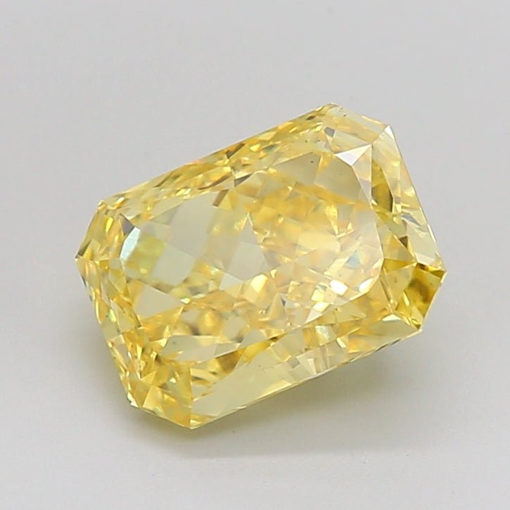 Loose Diamond Radiant Shape Yellow Gemstone Lab - grown Diamond - Future Jewelry