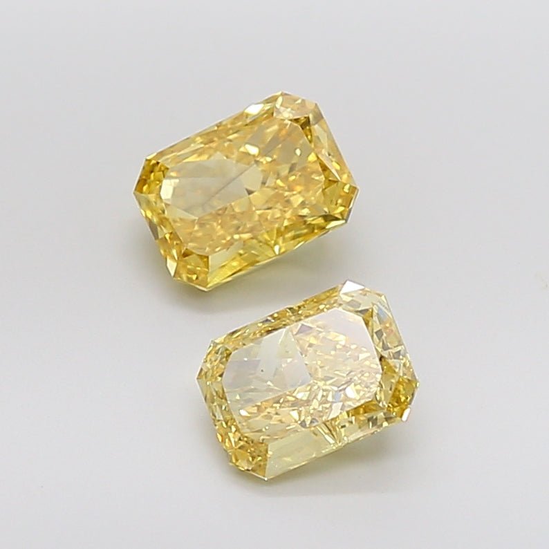 Loose Diamond Radiant Shape Yellow Gemstone Lab - grown Diamond - Future Jewelry