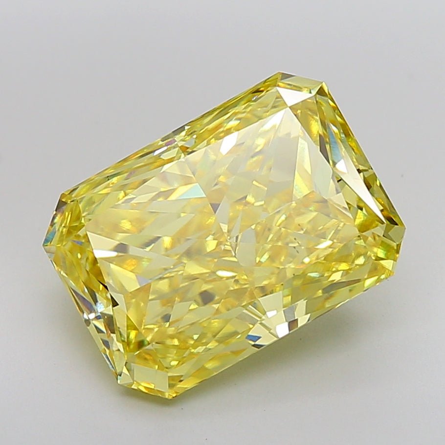 Loose Diamond Radiant Shape Yellow Gemstone Lab - grown Diamond - Future Jewelry