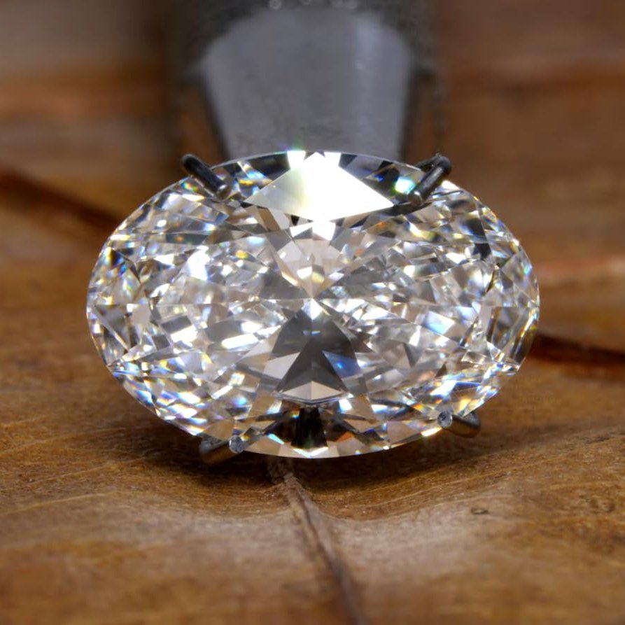 Loose Lab Grown CVD Diamond 9X7 MM Oval Cut D Color IF Clarity Certified - Future Jewelry