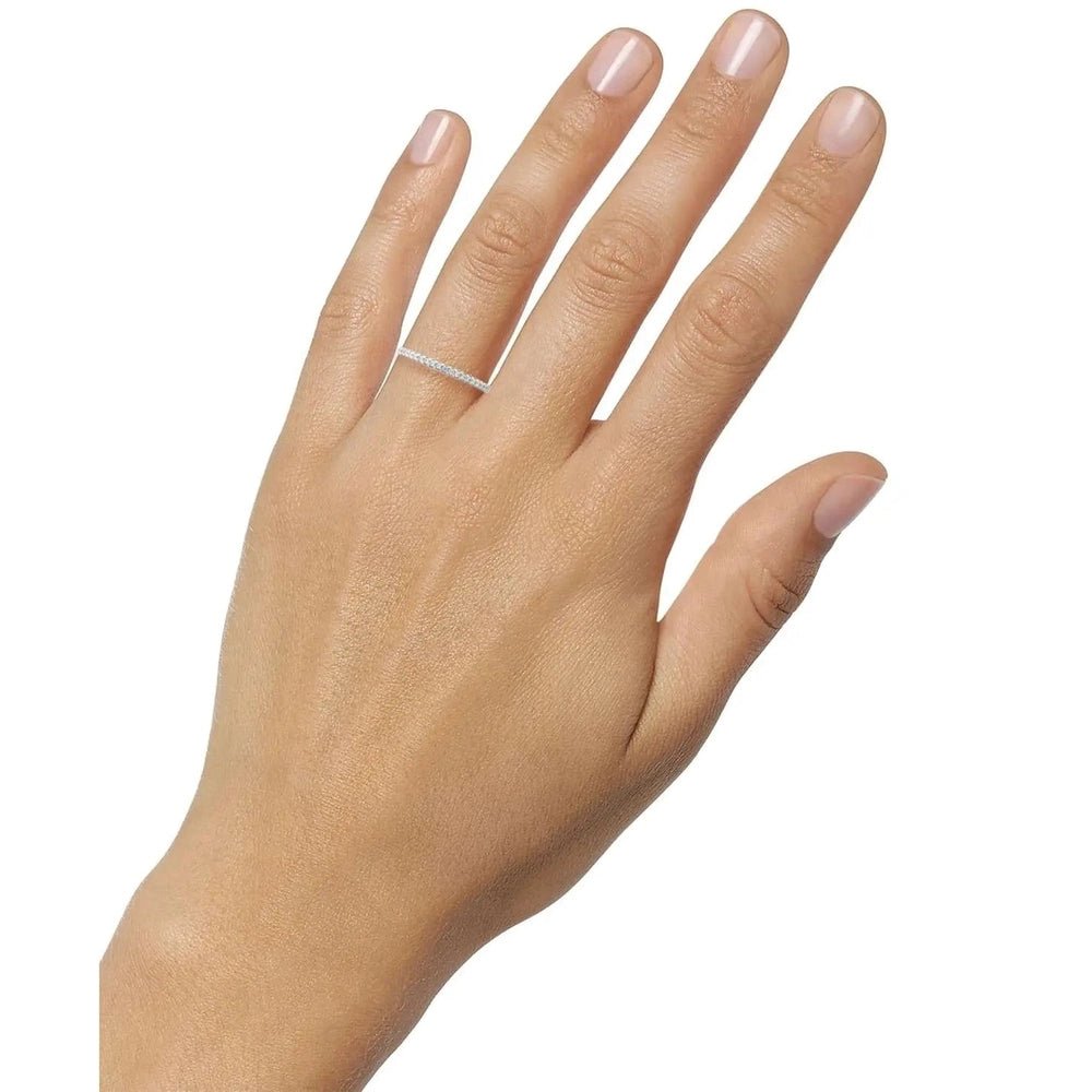 Macy's Women's Diamond Stackable Band in 14k Gold, White Gold or Rose Gold - Future Jewelry