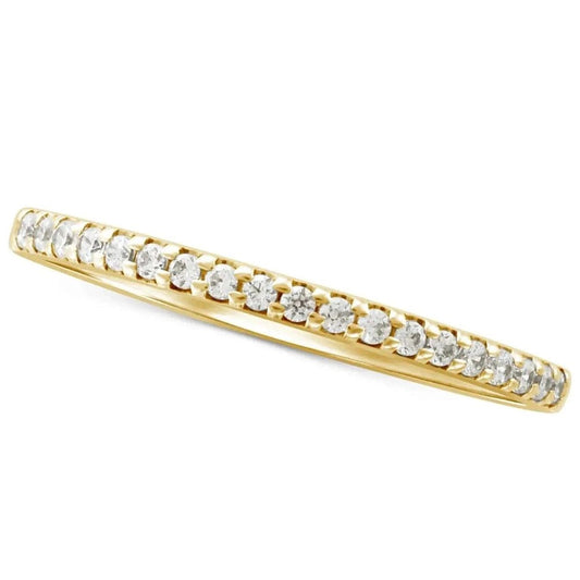 Macy's Women's Diamond Stackable Band in 14k Gold, White Gold or Rose Gold - Future Jewelry