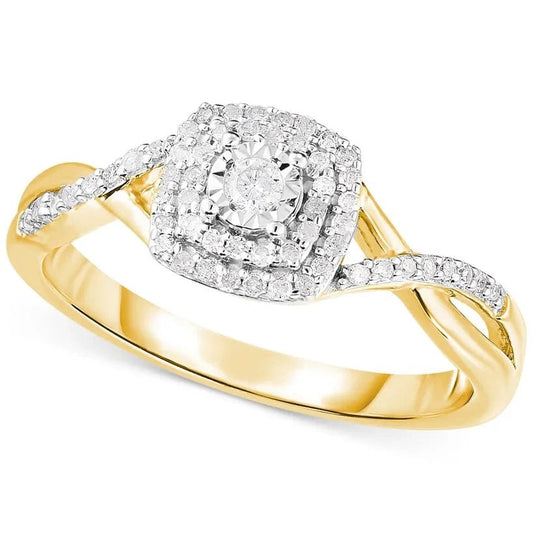 Macy's Women's Diamond Swirled Shank Ring - Future Jewelry