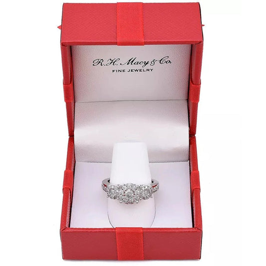 Macy's Women's Diamond Three Stone Engagement Ring in 14k White, Yellow or Rose Gold - Future Jewelry