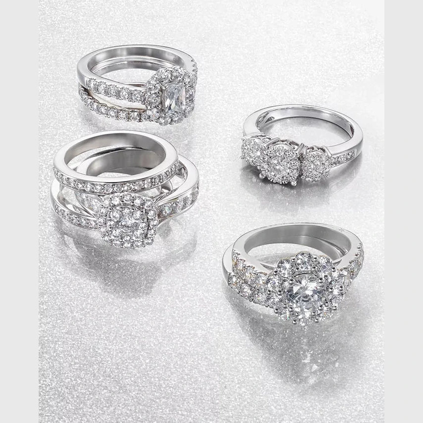 Macy's Women's Diamond Three Stone Engagement Ring in 14k White, Yellow or Rose Gold - Future Jewelry