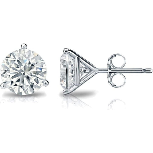 One to Six Carat Princess Cut Lab Grown Diamond Studs - Future Jewelry