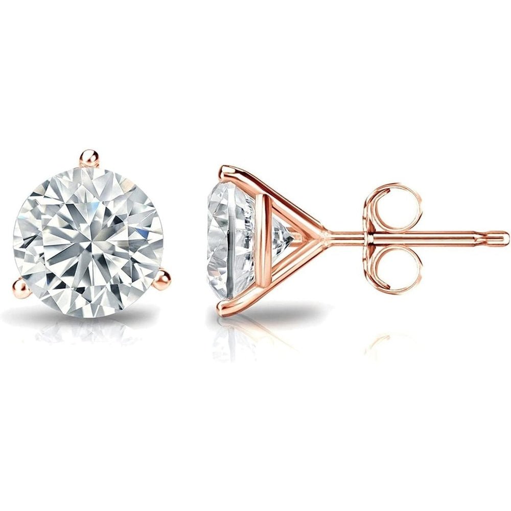 One to Six Carat Princess Cut Lab Grown Diamond Studs - Future Jewelry