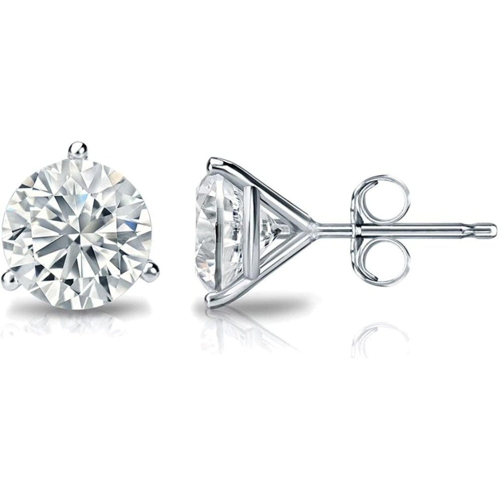 One to Six Carat Princess Cut Lab Grown Diamond Studs - Future Jewelry