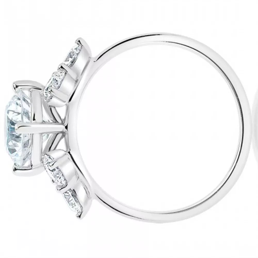 2.10 Carat Lab Grown Diamond Engagement Ring IGI Certified Round Cut in 14k White, Yellow, or Rose Gol