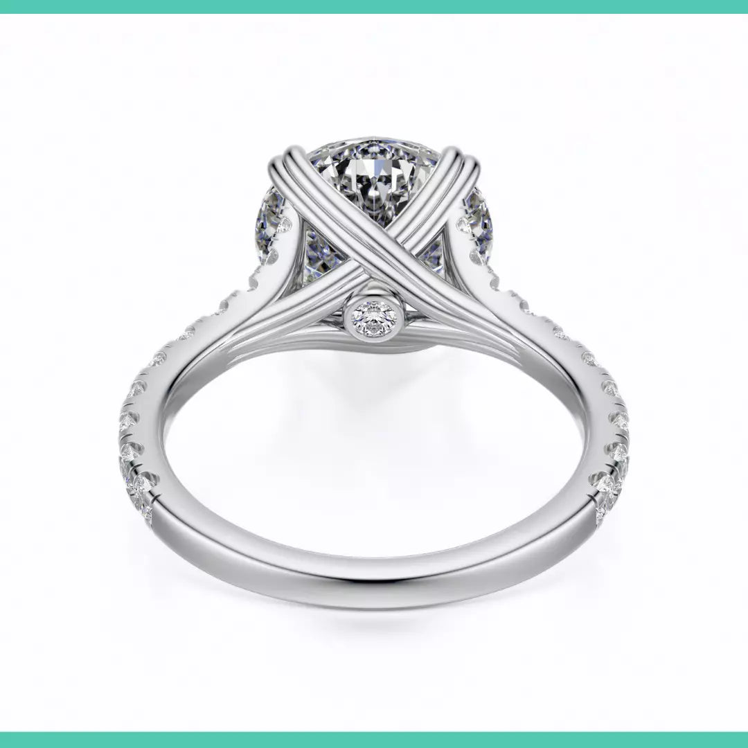IGI Certified 2.40 Carat Round E VS1 Lab Grown Diamond Ring White Gold 14k