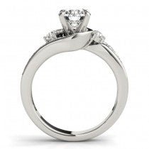 Swirl Design Diamond Engagement Ring Setting - Future Jewelry