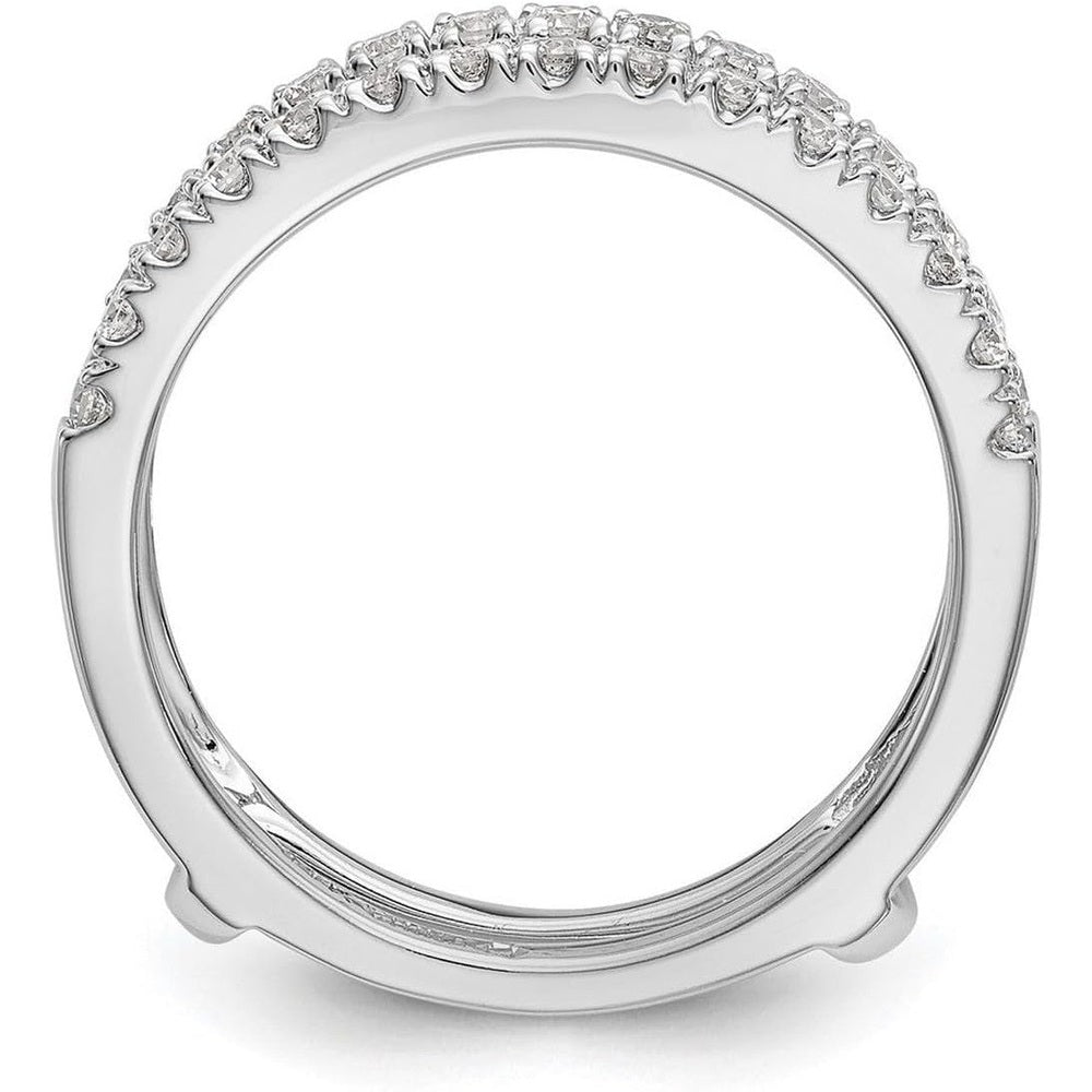 The Celestia Guard – Lab Grown Diamond Ring Guard in 14K White Gold - Future Jewelry