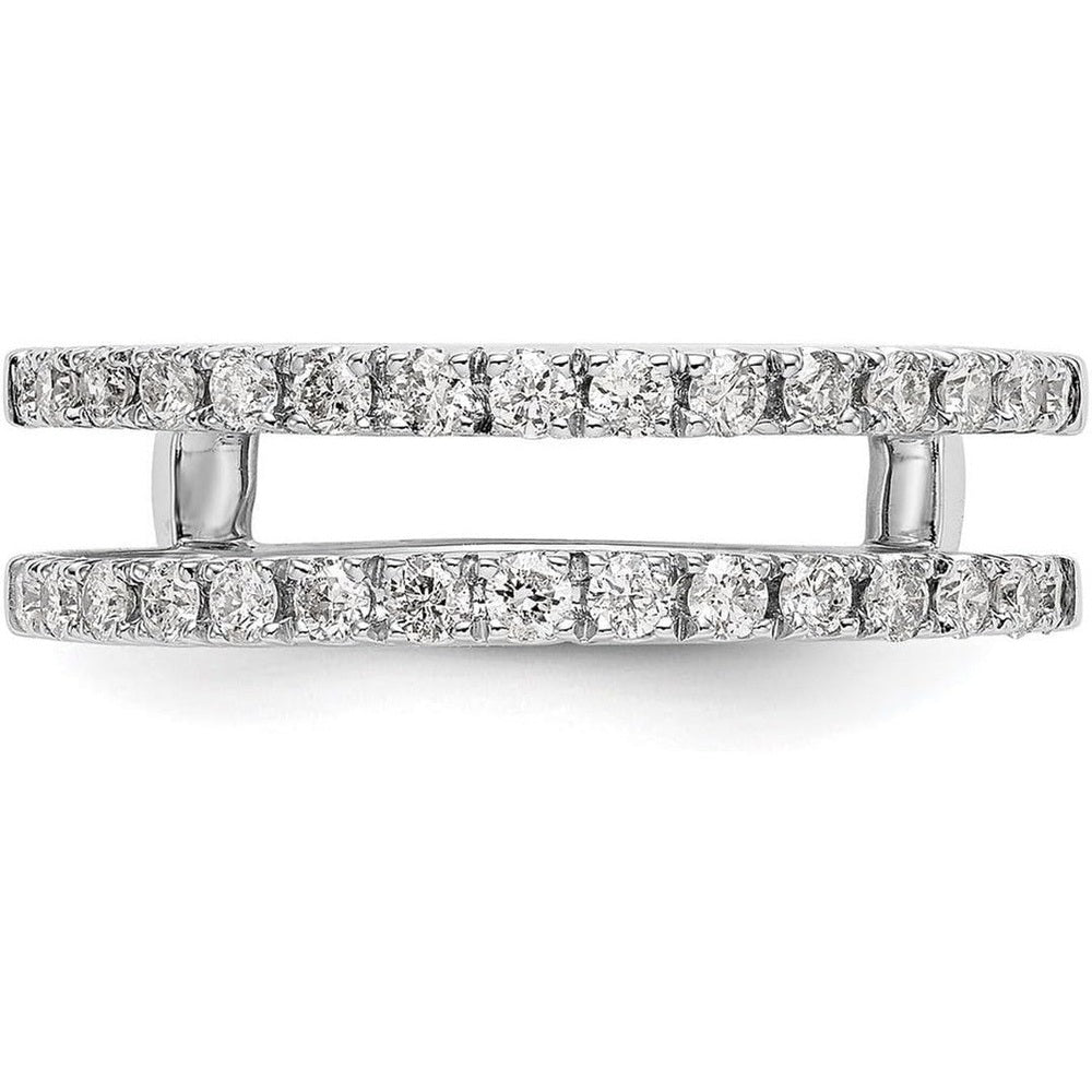 The Celestia Guard – Lab Grown Diamond Ring Guard in 14K White Gold - Future Jewelry