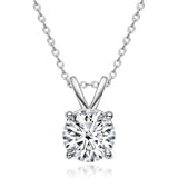 0.25 to 2 Carat Lab Grown Diamond Solitaire Pendant Necklace, 14K Gold