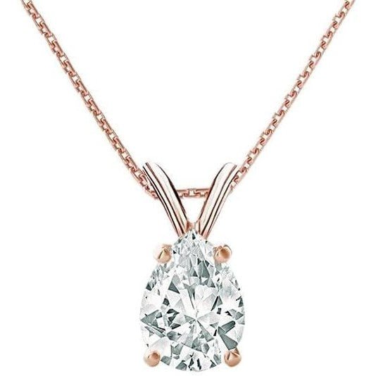 The Diamond Deal 1/4 Carat - 5 Carat | IGI Certified Lab Grown Diamond Pendant Necklace For Women | 14K White, Yellow Or Rose Gold - Future Jewelry