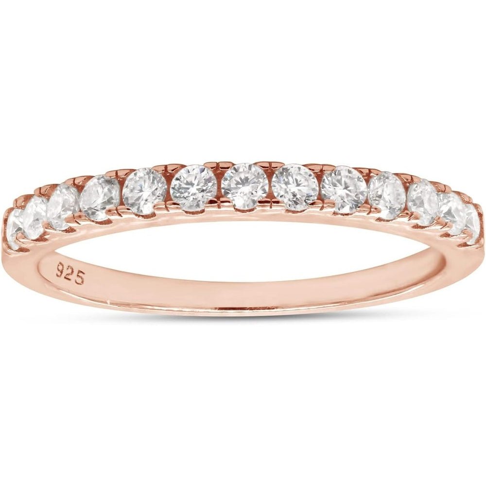 The Evera Band – 0.33 Carat Lab Grown Diamond Half Eternity Ring in 14K Rose Gold - Future Jewelry