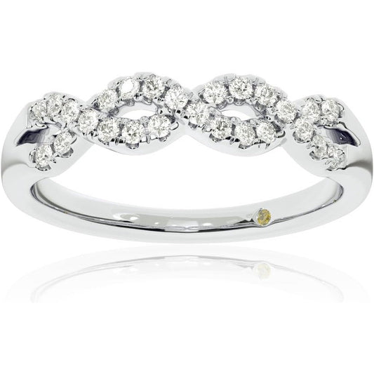 The Infinity Band – Lab Grown Diamond Eternity Ring in 10K White Gold - Future Jewelry