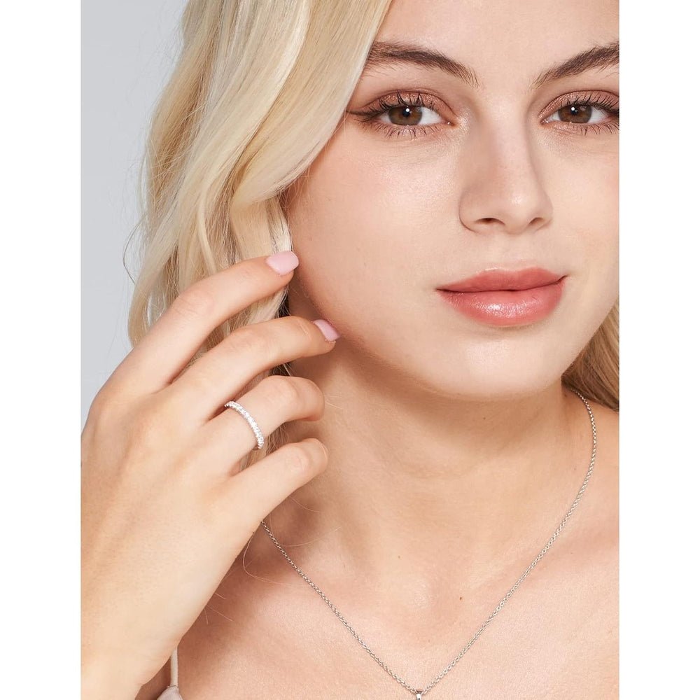 The Liora Band – Lab Grown Diamond Eternity Ring in 18K White Gold - Future Jewelry