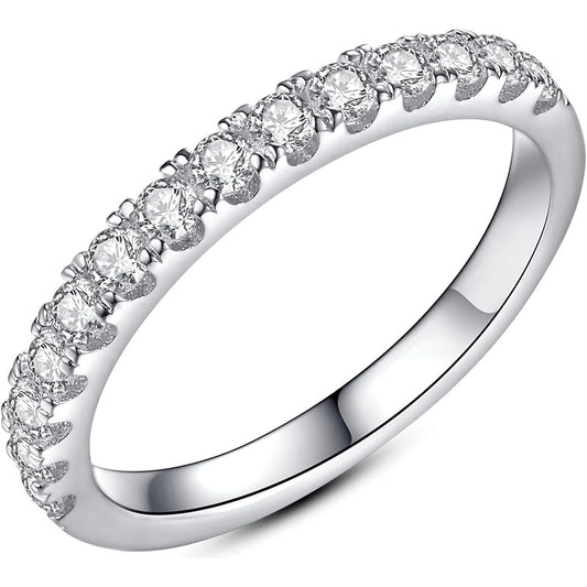 The Liora Band – Lab Grown Diamond Eternity Ring in 18K White Gold - Future Jewelry