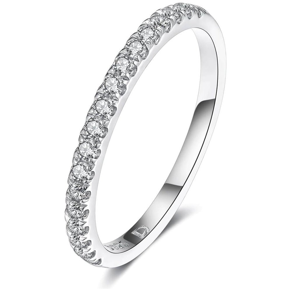 The Lumière Band LG Diamond Eternity Ring in 14K White Gold - Future Jewelry