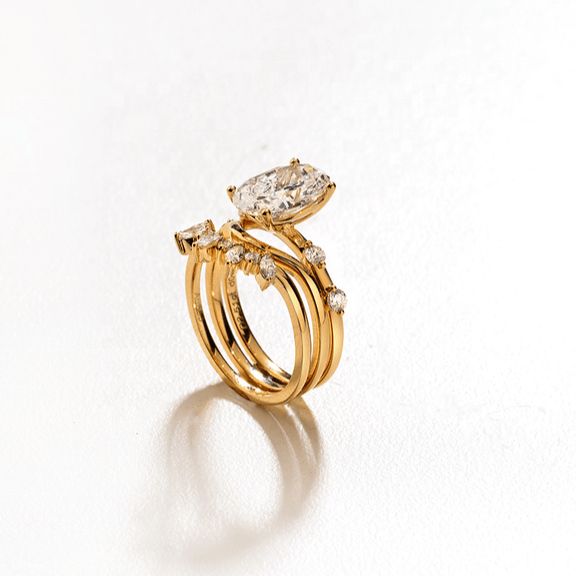 The Timeless Custom Classic Ring in 14K with Lab Grown Diamonds - Future Jewelry
