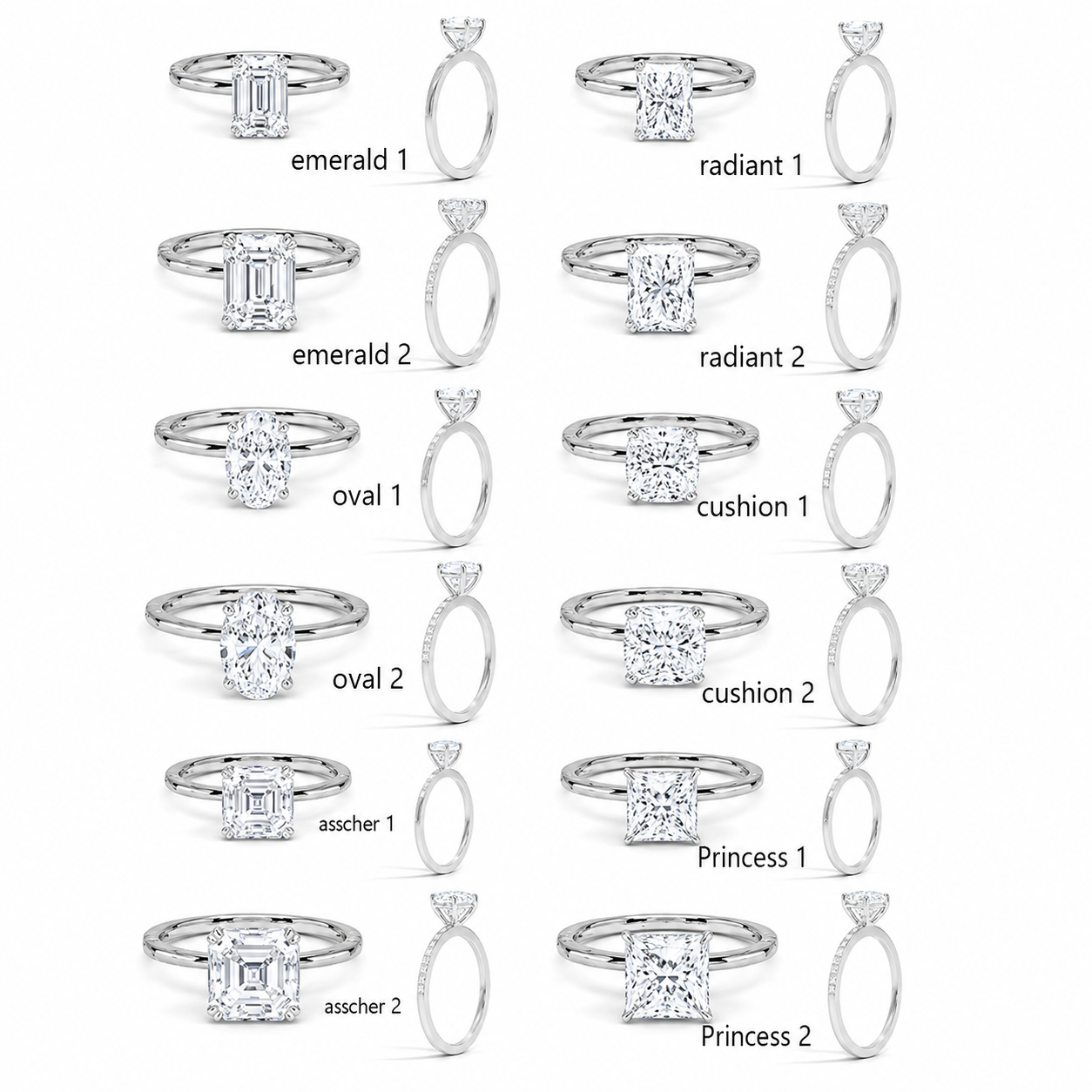 The Versatile Elegance Ring in 14K White Gold with Lab Grown Diamonds