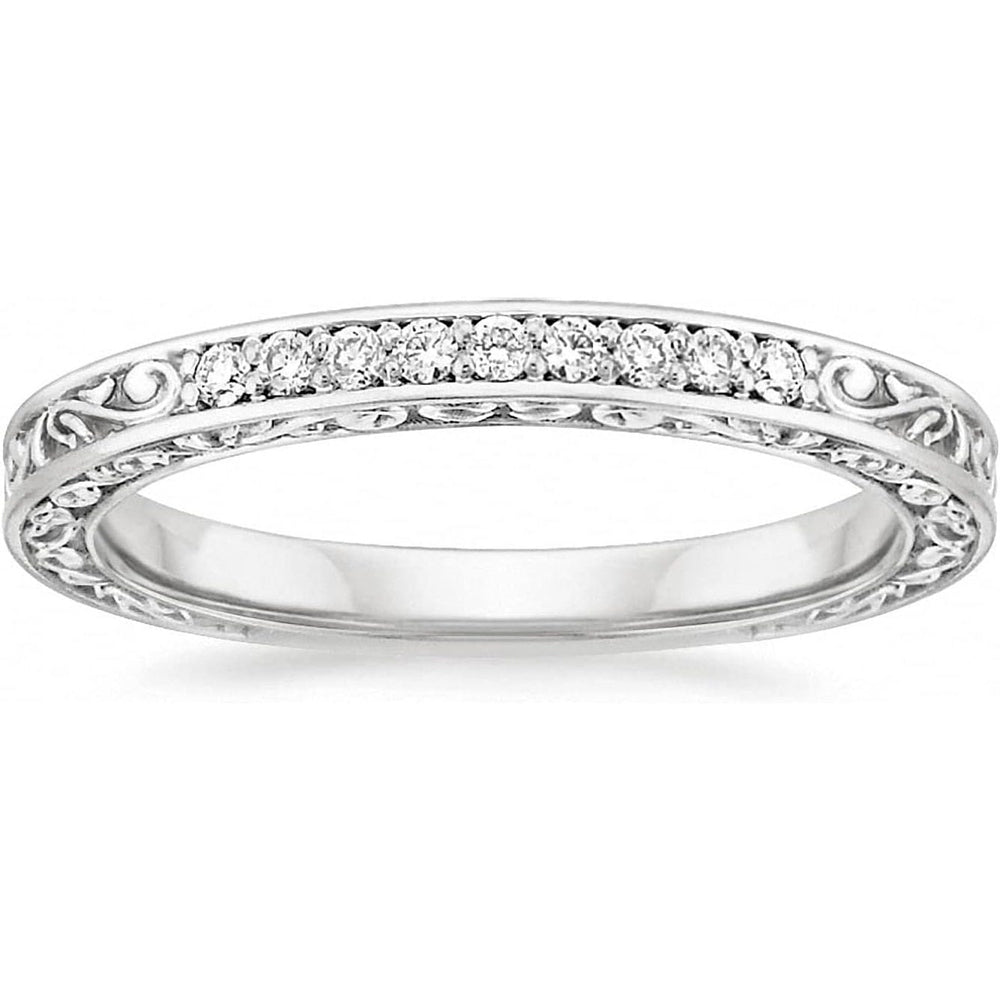 Vintage Lab Grown Diamond Princess Cut Celtic Knot Bridal Ring Sets 1 - 3 Carat (ctw) 10K 14K 18K Gold IGI Certified Lab Diamond Engagement Ring Sets for Women (D Color VVS Clarity) - Future Jewelry